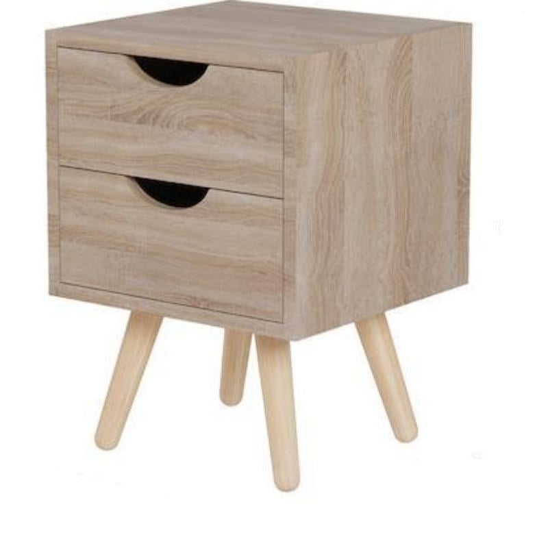Homemarkt Dinkl 2 Çekmeceli Komodin 29.7X29.7X45Cm - Sonoma Meşe
