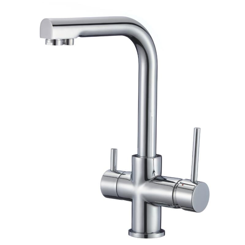 Interceramic Pirinç Musluk 3 Yollu - Krom