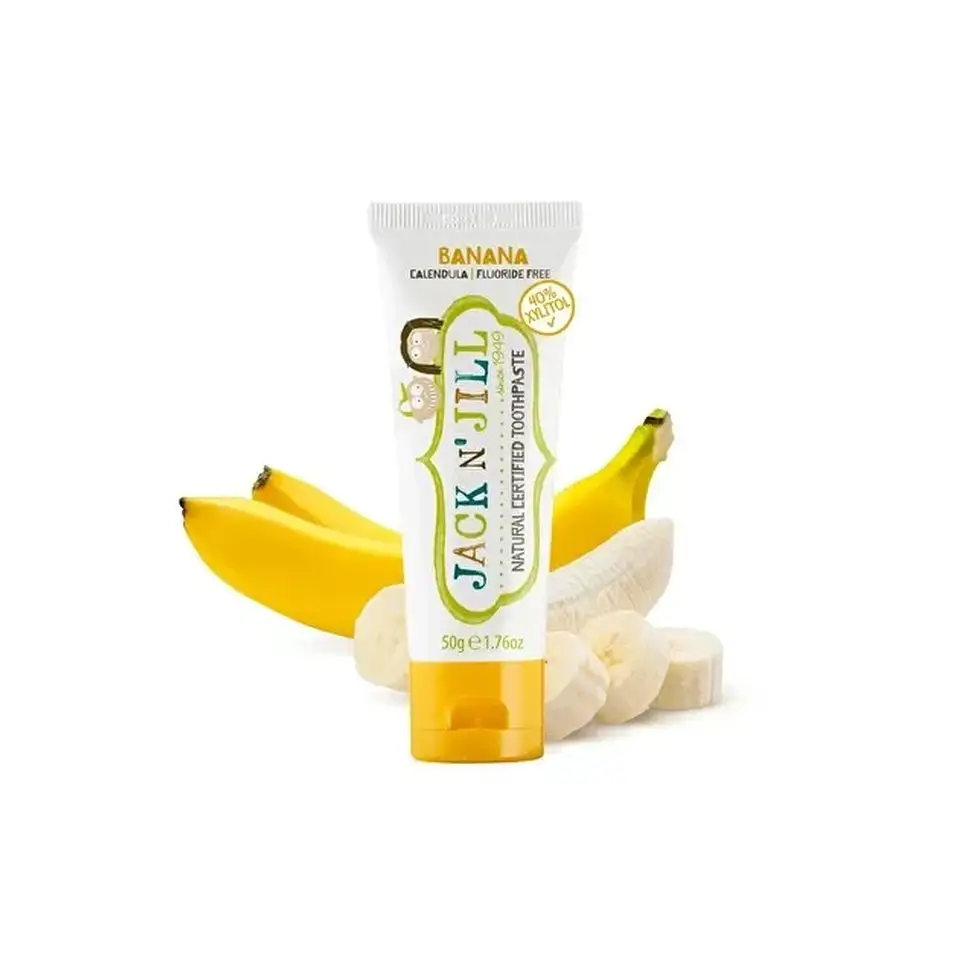 Jack N Jill Doğal Sertifikalı Diş Macunu Muz 50g
