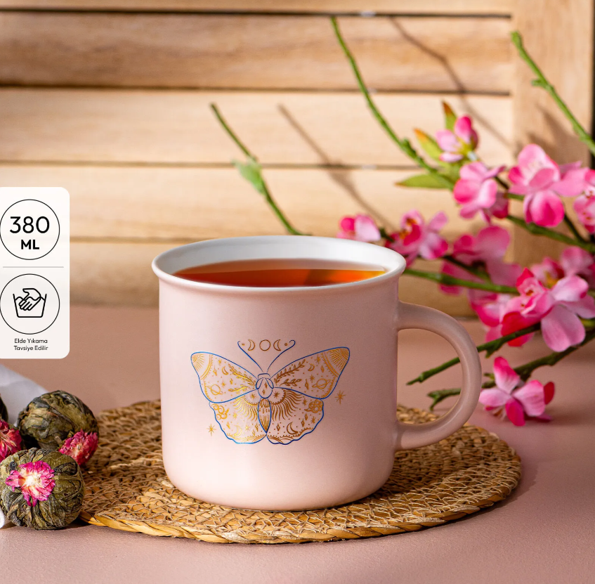 Emsan Butterfly Kupa, Pembe Desenli