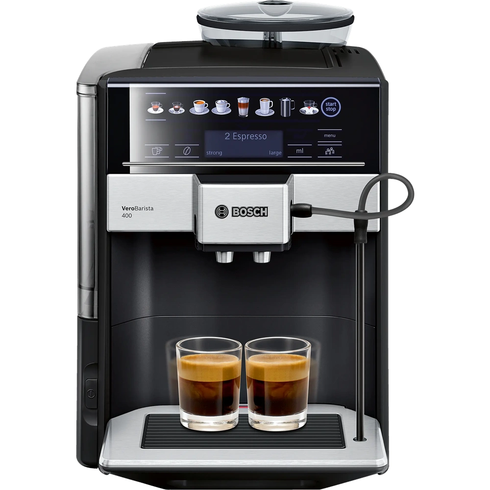 Bosch Tam Otomatik Kahve Makinesi Vero Barista 400 Metalik Safir Siyahı - Tıs65429rw