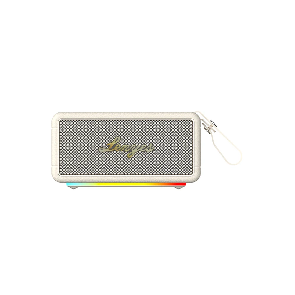Lenyes S875 Elegance Serisi Rgb Işıklı Tws Bluetooth Hoparlör Beyaz