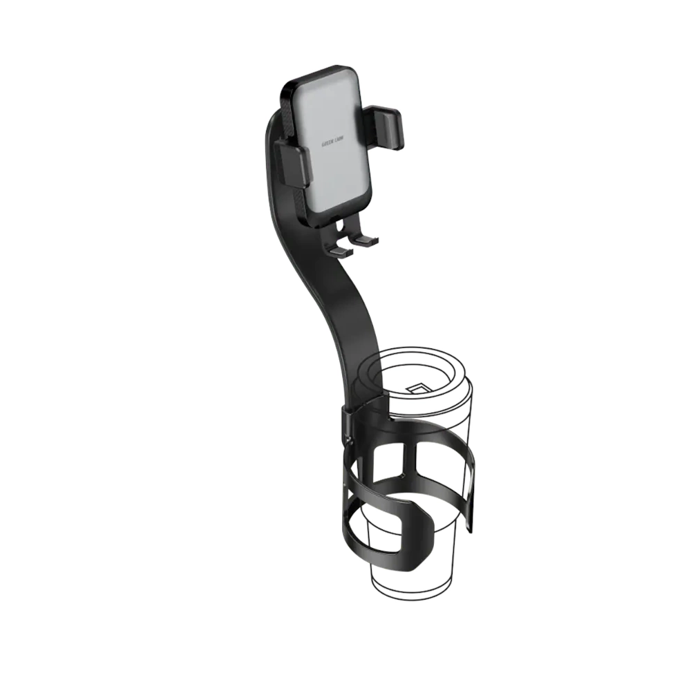 Green Lion Flex Grip Araç Bardaklığı Telefon Tutucu - Siyah Gnflxgrppmbk