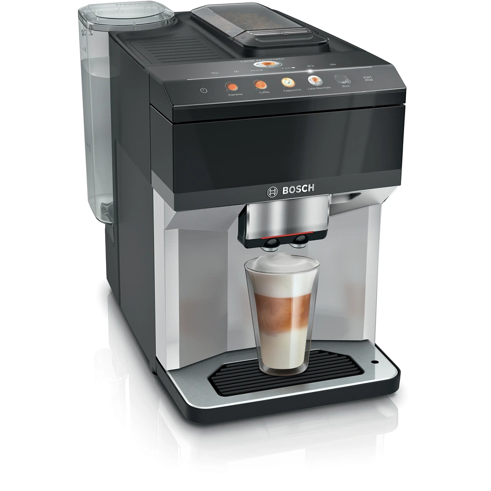 Bosch Serie 4 Tam Otomatik Kahve Makinesi Verocafe Metalik İnoks Gümüş, Piyano Siyah - Tpe40307