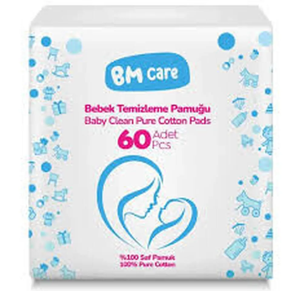 BM Care Bebek Temizleme Pamuğu 60lı