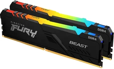 2 El Bellek Kingston Fury Beast 64Gb(2X32Gb)3600Mhz Ddr4 Kf436C18Bbak2