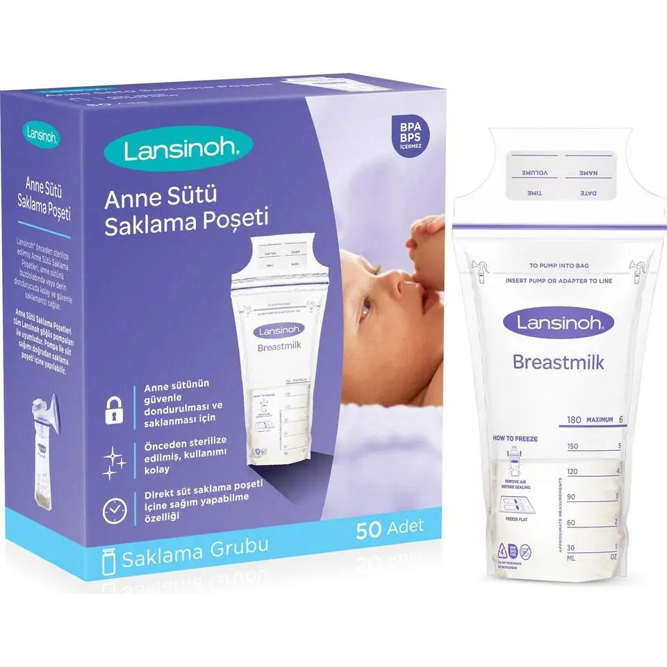 Lansinoh Süt Saklama Poşeti (50 Adet)