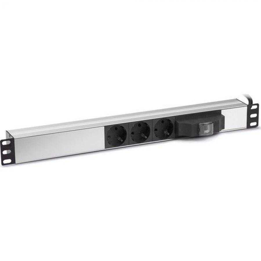 Formrack Sigortalı 3lü 19" Alüminyum Priz