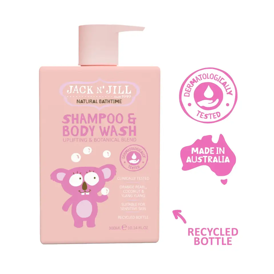 Jack N'Jill Çocuklar İçin Tamamen Doğal Saç Ve Vücut Şampuanı - 300 ml