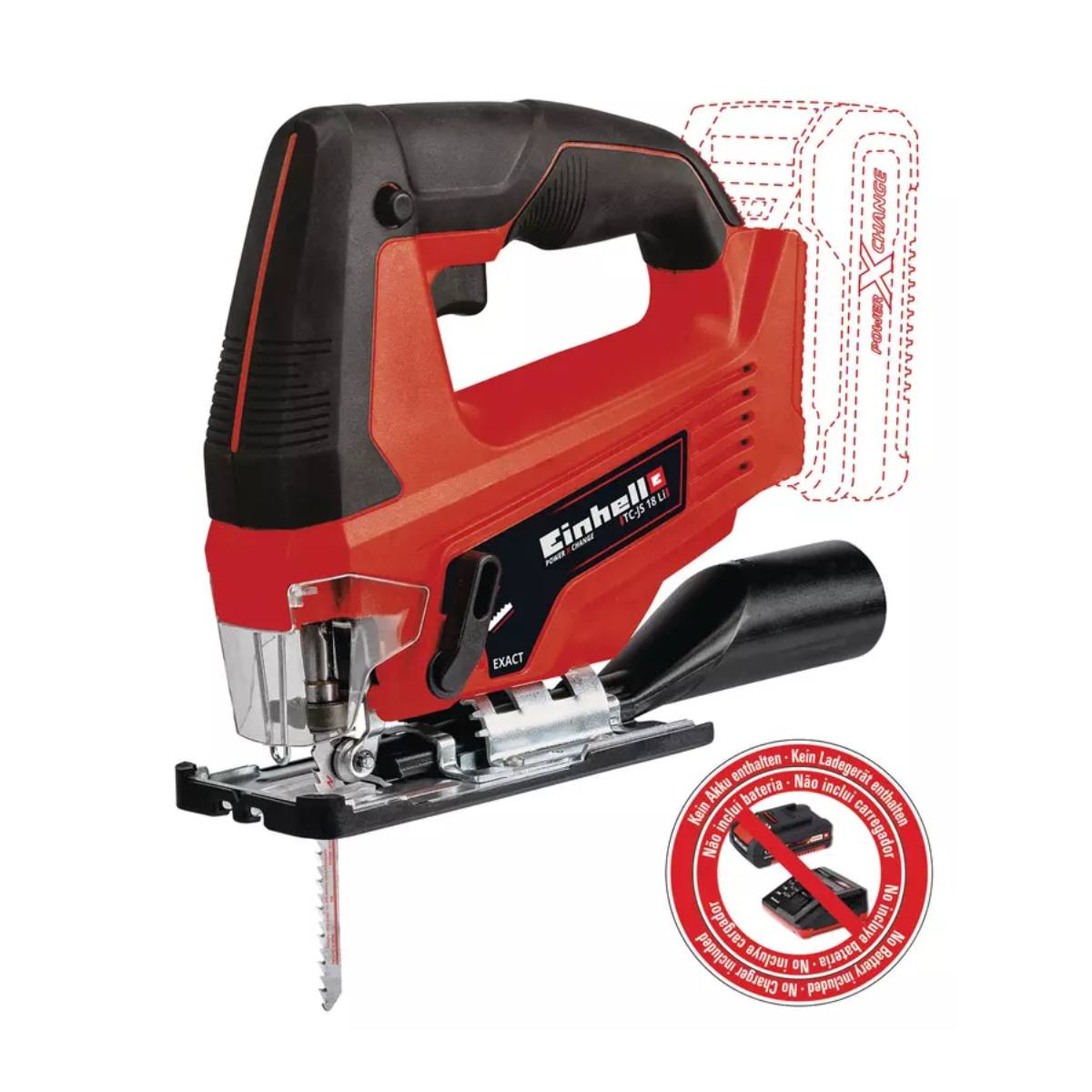 EINHELL TC-JS 18 Li Bataryalı Dekupaj Testere 18V, Solo