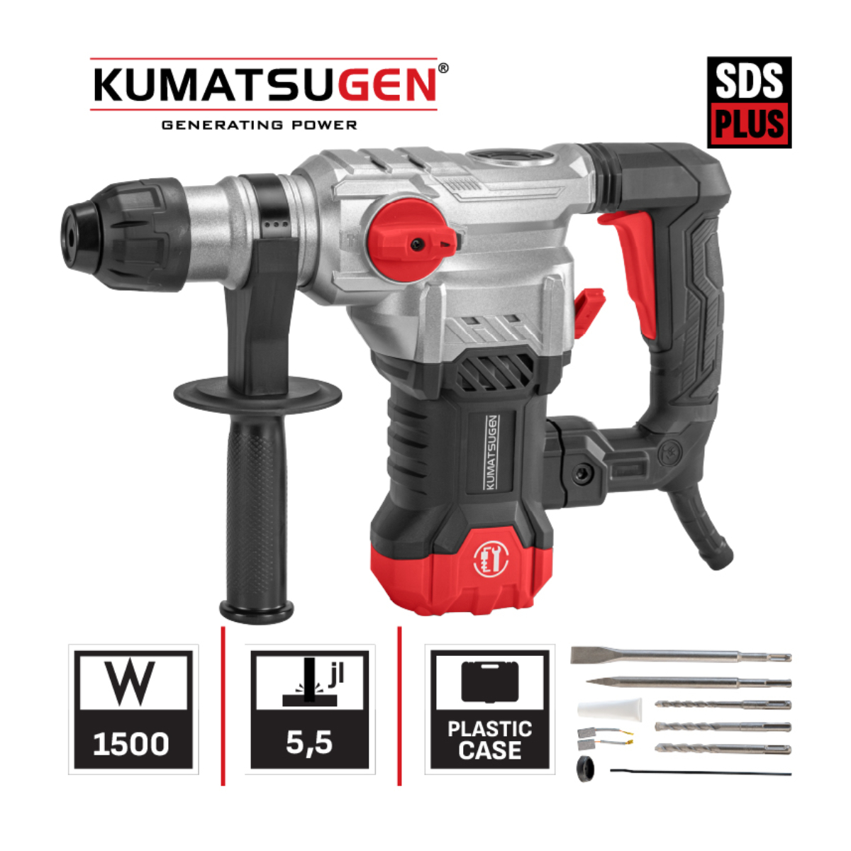 KUMATSUGEN KPH150 Elektrikli Döner Matkap 1500W