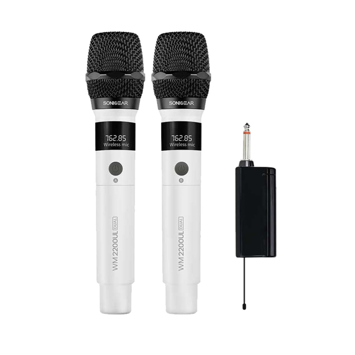 SONICGEAR WM2200UL Çift Bianco Çift Kablosuz Mikrofon, Beyaz