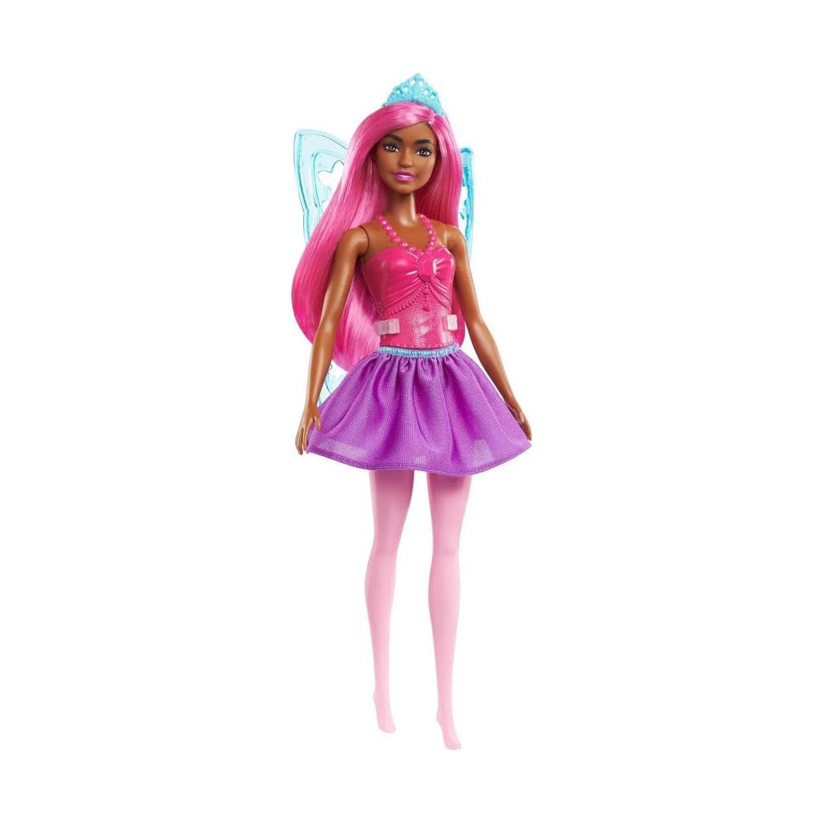 MATTEL 77970 Barbie Dreamtopia Mor Saçlı Peri Balerin Bebek