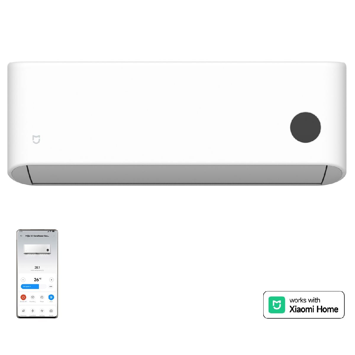 XIAOMI Mijia ECO ASH-12W/N2C2 WiFi'li Duvara Monte Klima, 12.000 BTU