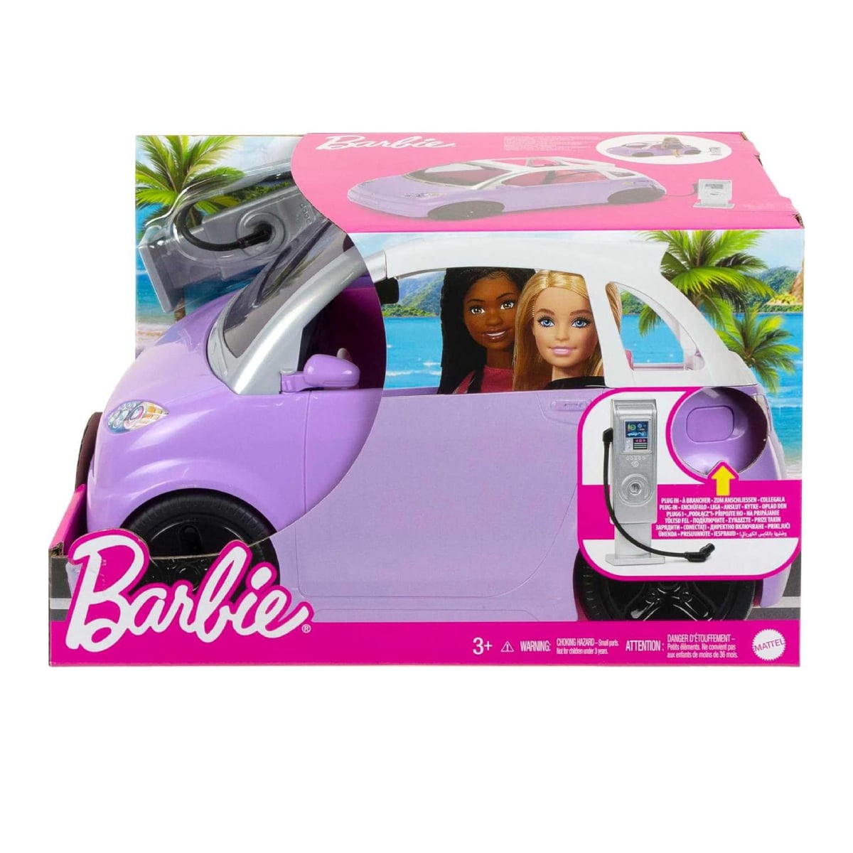 MATTEL 016124 Barbie Şarj İstasyonlu ve Fişli Elektrikli Araç HJV36