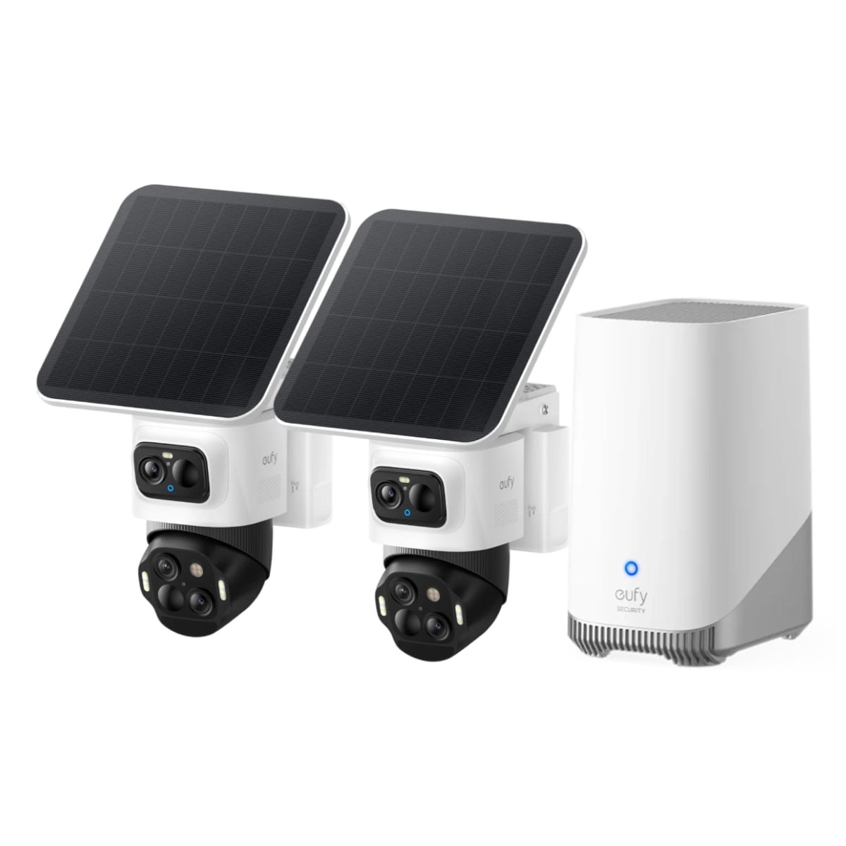 EUFY S4 2-Kamera Kiti + HomeBase Dış Mekan Güvenlik Kamerası Sistemi Bullet-PTZ, 4K + 2K