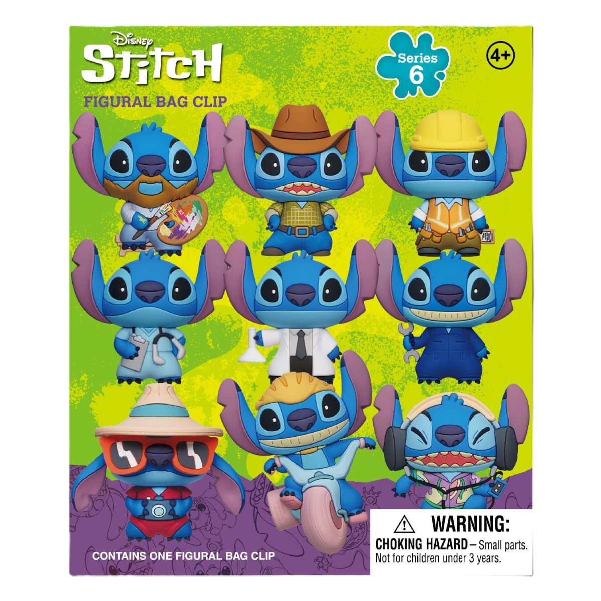 MONOGRAM Disney Stitch 3D Köpük Çanta Klipsleri Gizli Çanta