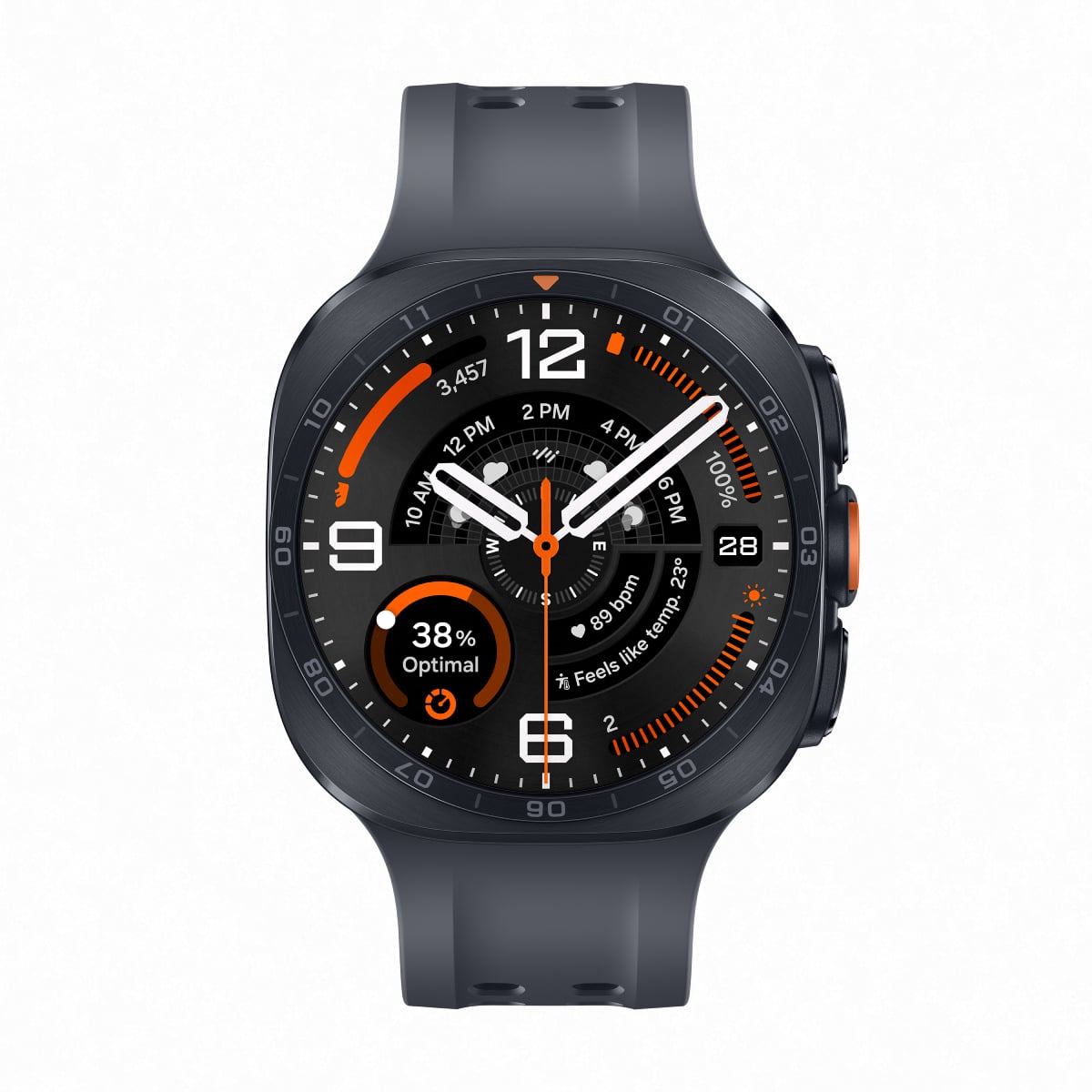 SAMSUNG SM-L715FZKAEUE Galaxy Watch Ultra2 Akıllı Saat, Titanyum Gri