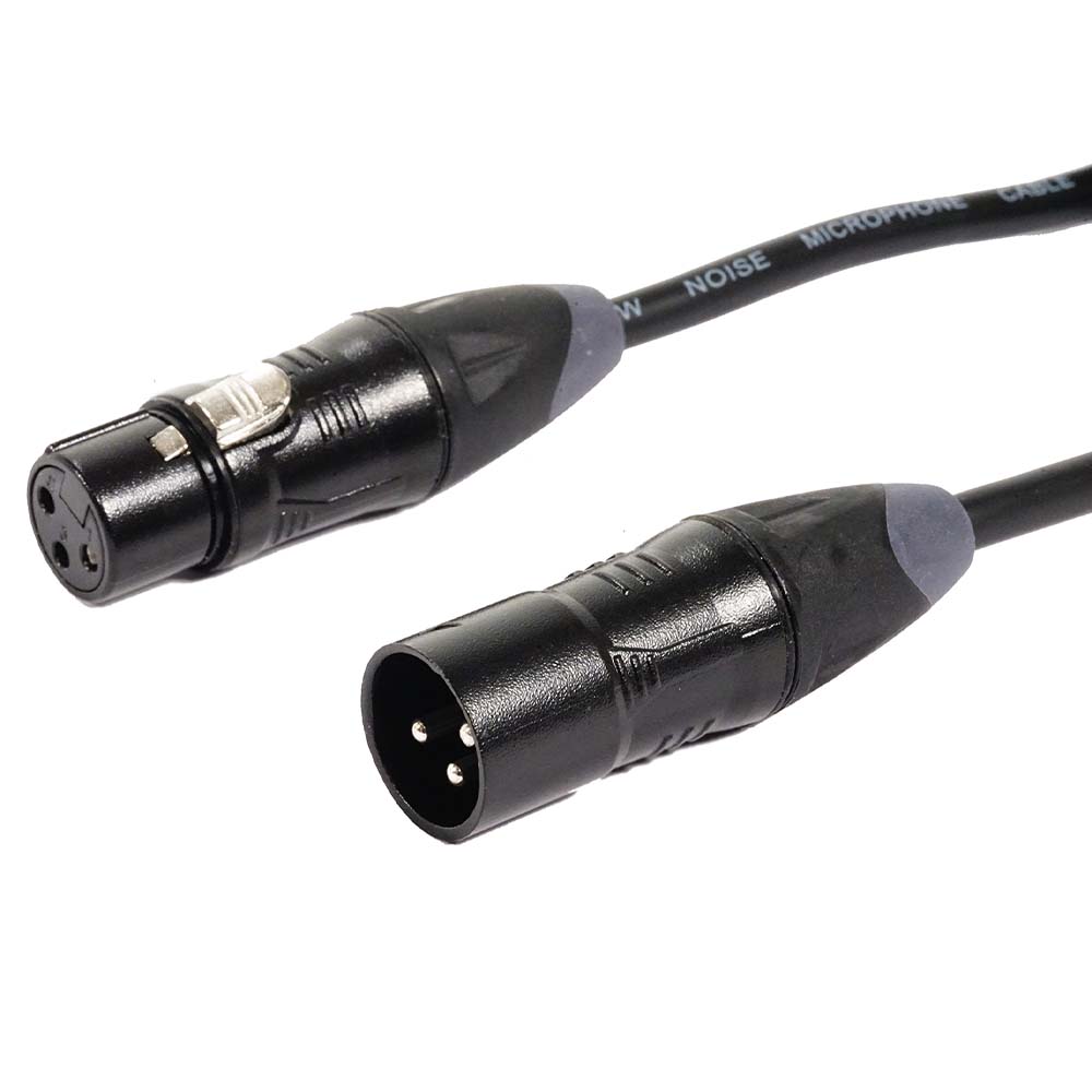 Ses Kablosu XLR Erkek/XLR Dişi 10m IHOS IC-XLRB-10 Siyah
