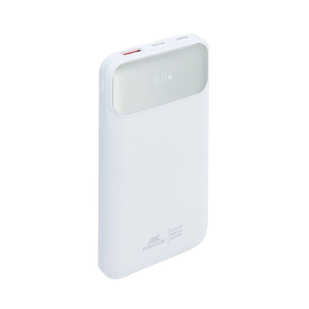 RIVACASE VA2211 Beyaz 10000mAh 22.5W Hızlı Şarj Power Bank