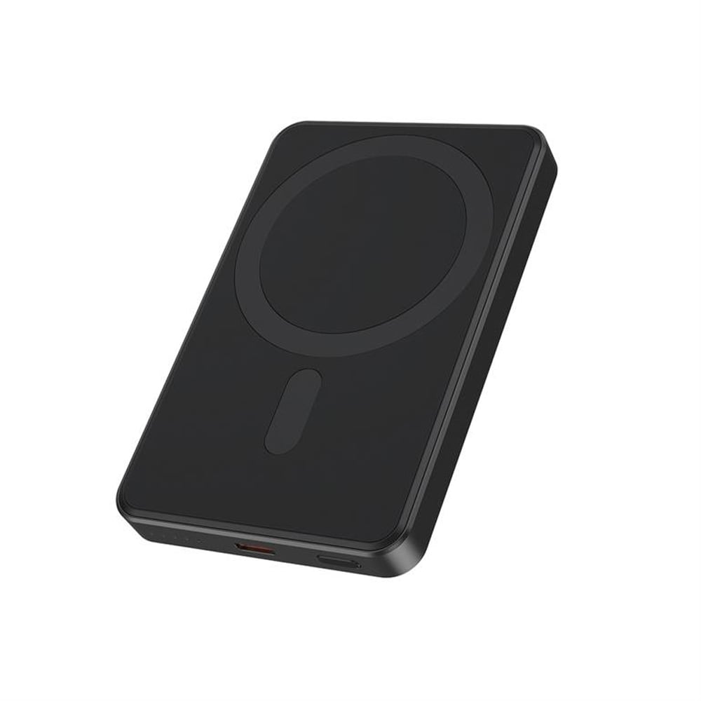 Power Bank 10000mAh 20W GEMBIRD Energenie Manyetik Kablosuz (15W) Hızlı Şarj Cihazı PB10-WPC15M-01 siyah