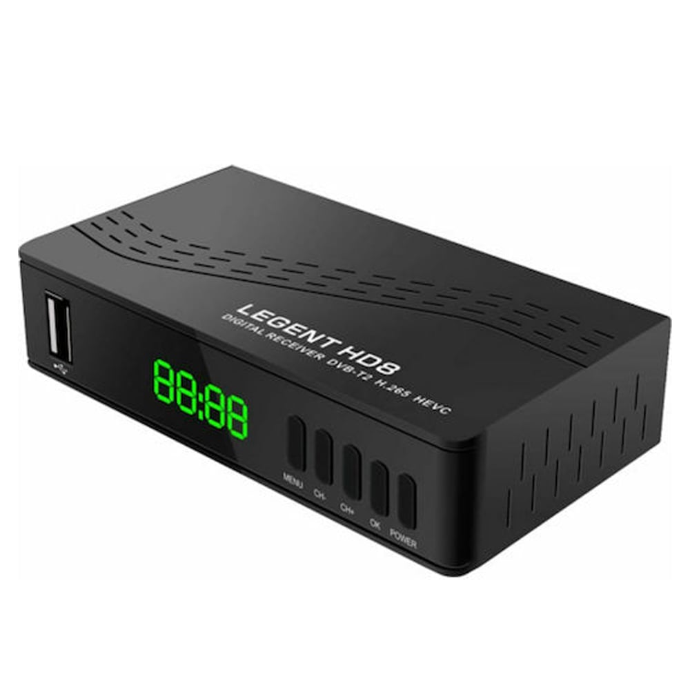 Dijital Karasal Alıcı LEGENT HD8 MPEG-4 DVB-T2 H.265 15180-0023 siyah