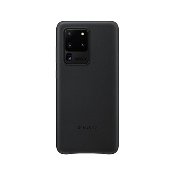 SAMSUNG Samsung Galaxy S20 Ultra Akıllı Telefon İçin Deri Kılıf, Siyah