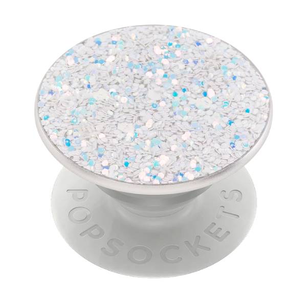 POPSOCKET 800497 PopSocket Sparkle Kar Beyazı PopGrip, İrisli Beyaz