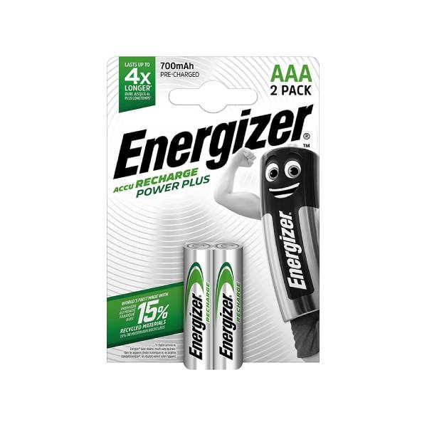 ENERGIZER 016-5232 Power Plus Şarjlı Piller, 2 x AAA