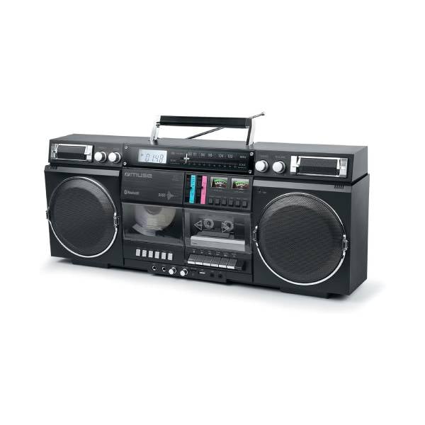 MUSE M-380 GB Taşınabilir Radyo CD, Kaset Çalar, Siyah