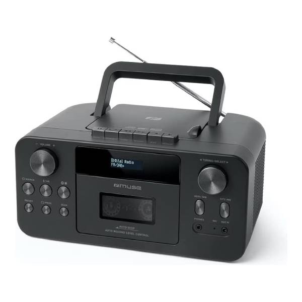MUSE M-182 DB Taşınabilir Radyo Kaset/CD/FM/BT Destekli