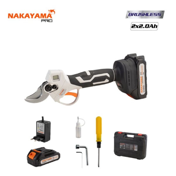 NAKAYAMA EC1250 Kablosuz Bahçe Budama Makinesi 21V, 2X2.0Ah