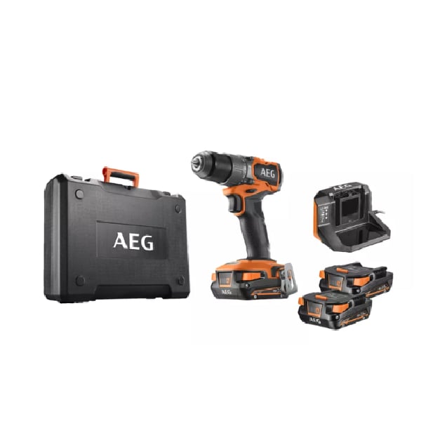 AEG BSB18SBL2-202C Kablosuz Darbeli Matkap Sürücü 18V, 2X2.0 Ah