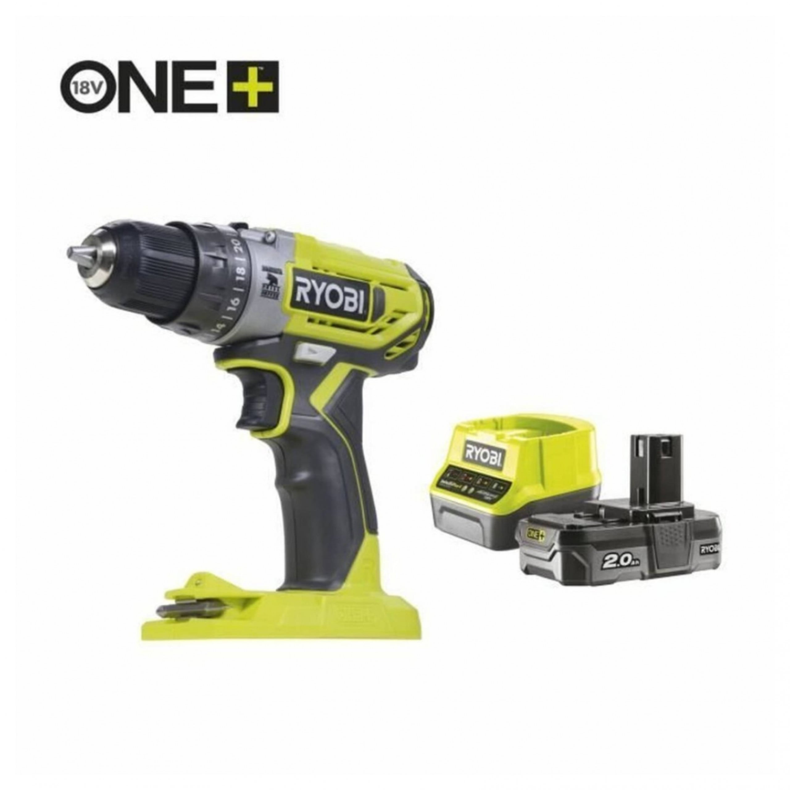RYOBI R18PD2-120B Darbeli Matkap Sürücü 18V, 1×2 Ah