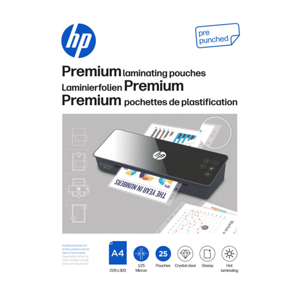 Laminasyon Poşetleri A4 25'li HP PREMIUM 9122 113049-0021