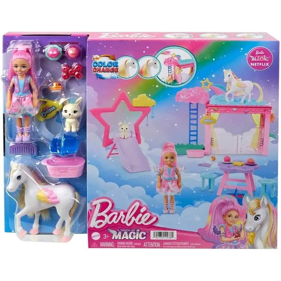 Barbie,A Touch Of Magic Chelsea ve Pegasus Oyun Seti