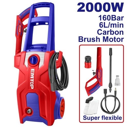 Emtop Yüksek Basınçlı Yıkama Makinesi 160 Bar 2000w