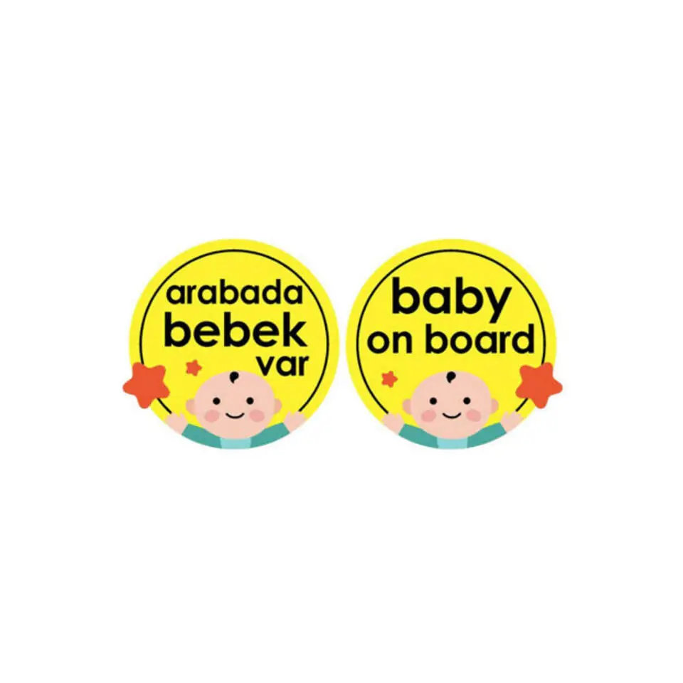 Arabada Bebek Var Cam Yazısı