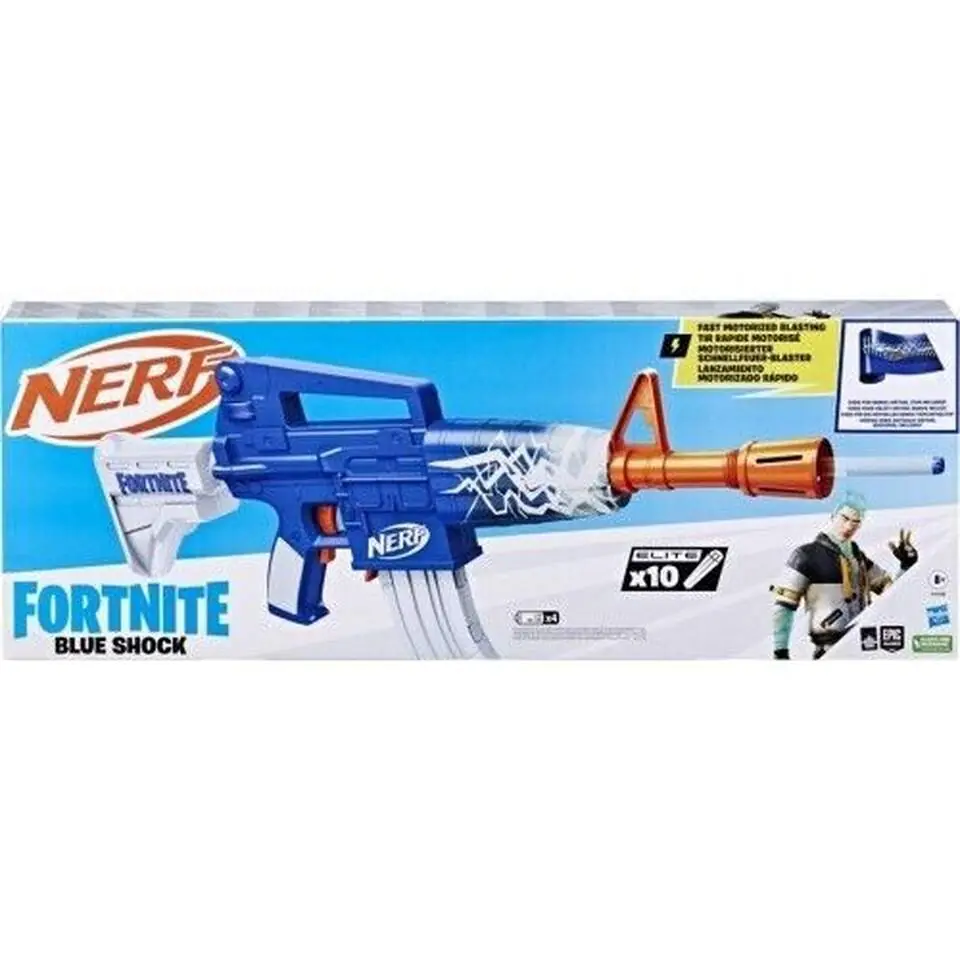 Nerf Fortnite Mavi Şok Dart Patlatıcı F4108