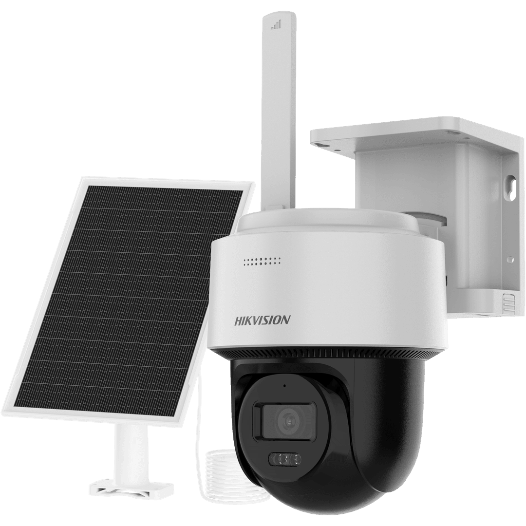 Hikvision DS-2CFSP4/4G 4 MP Güneş Enerjili 4G PT IP Kamera, 30M Akıllı Hibrit Aydınlatma, Dahili Batarya