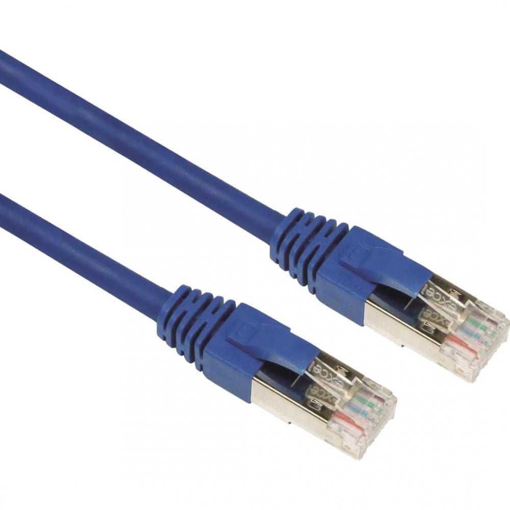 Ecolan Patch Cat6 24 AWG 0.5m Ethernet Kablosu, Mavi