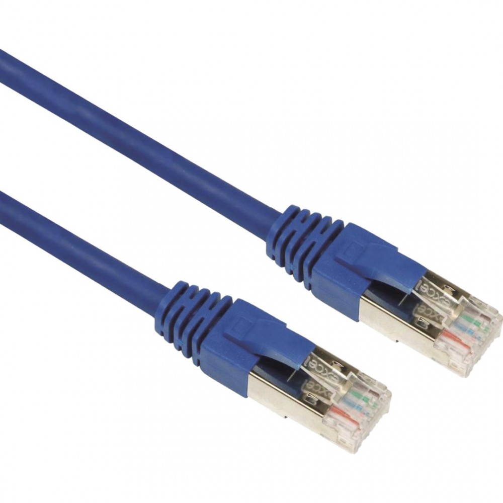Ecolan Patch Cat6 24 AWG 2m Ethernet Kablosu, Mavi