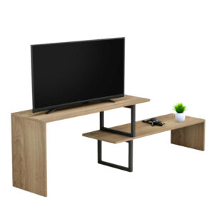 Homemarkt Briggite TV Ünitesi 160X30X45Cm - Meşe/Siyah