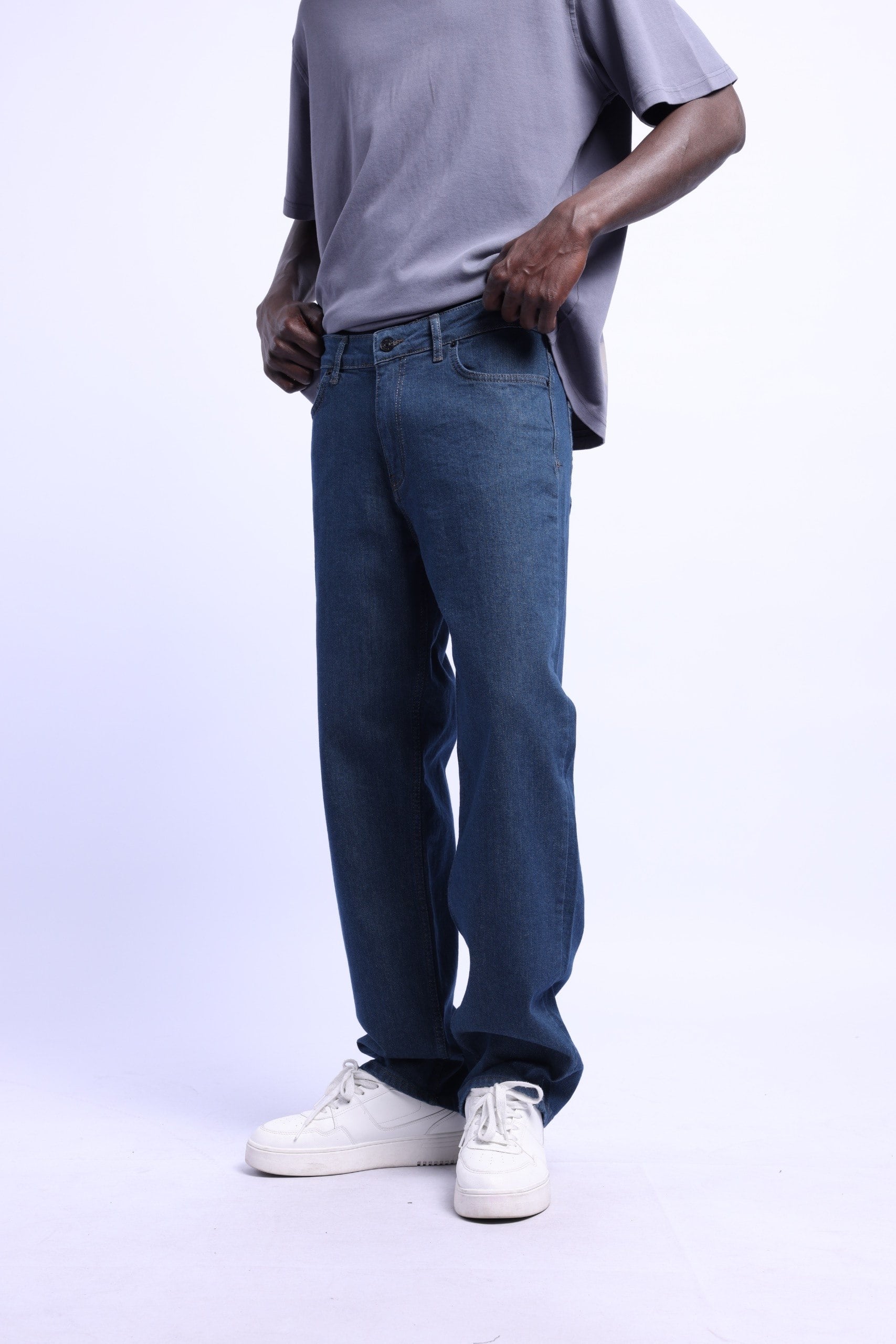 Baggy Fit Petrol Renk Kot Pantolon