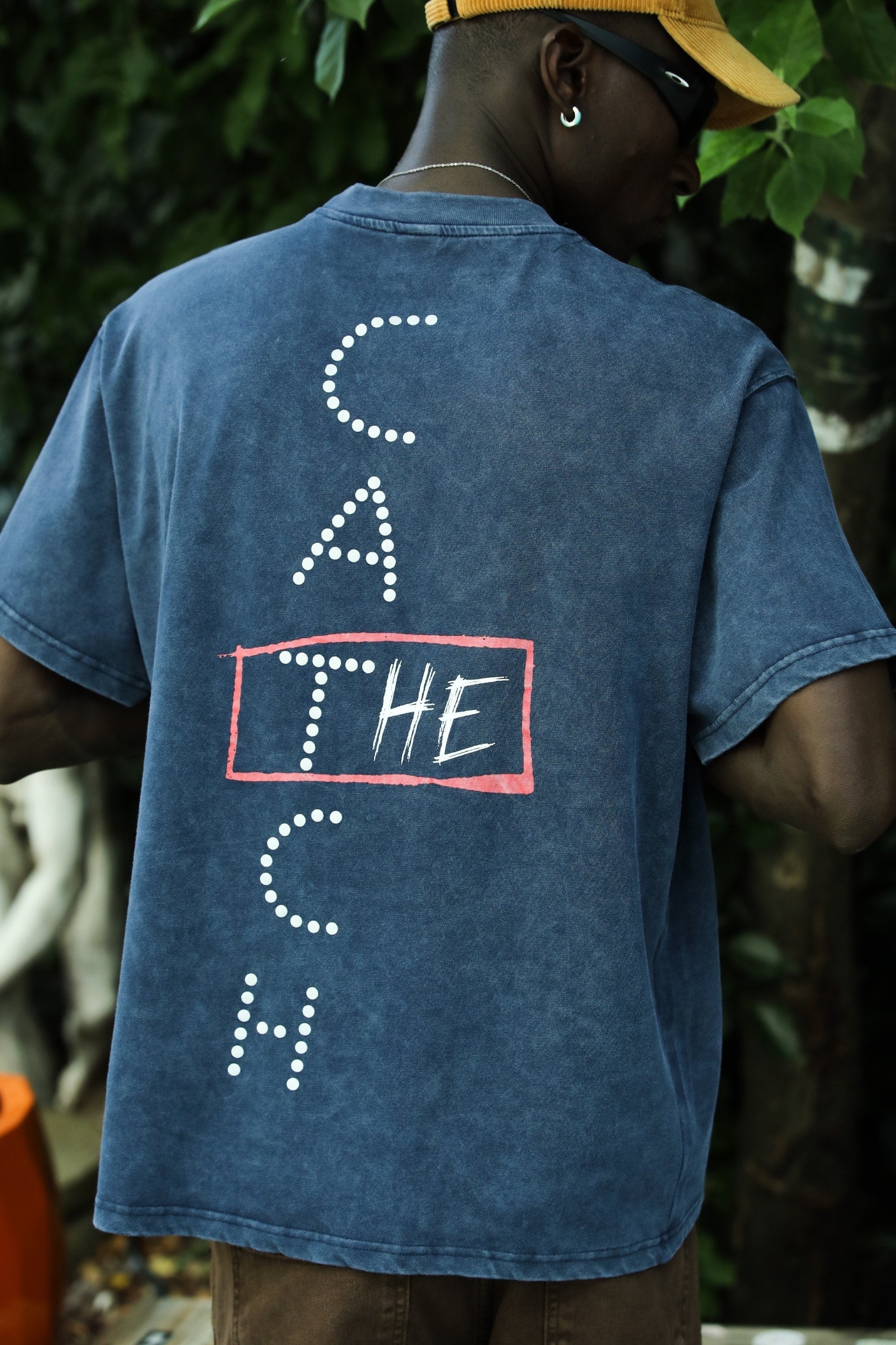 Catch Baski Yikamali Mavi Tshirt