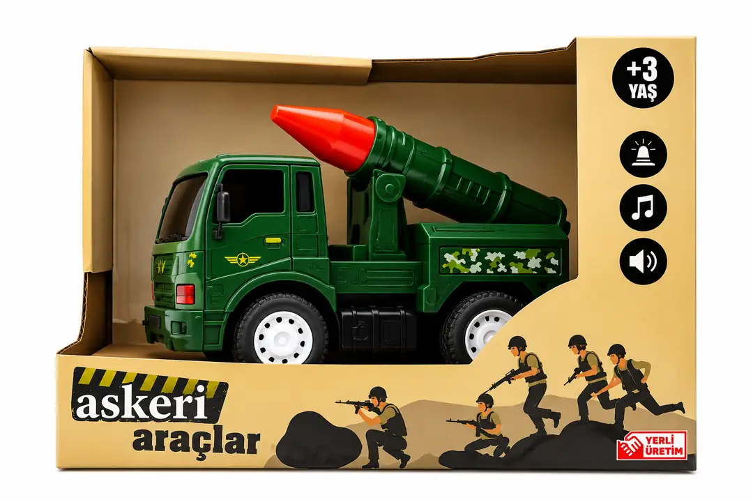 Oyuncak Sürtmeli Askeri Araç