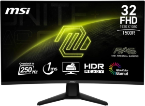 Monitor Msi 31.5" Mag 32C6X Curved 1500R Va 1Ms 250Hz(Oc) Fhd