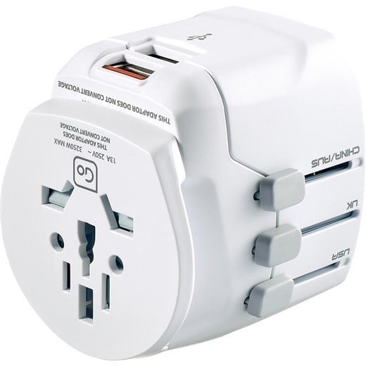 Omega 21165 Çift Usbli(2X2.1A) Uk To Eu Adaptör.