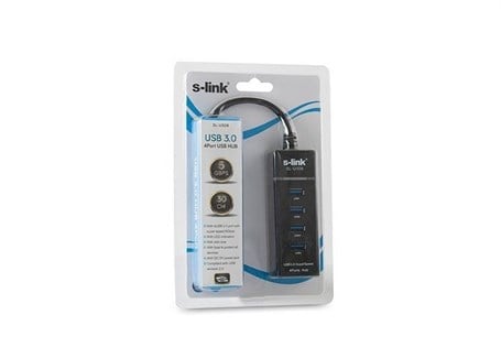 S-Link Sl-U308 4 Port Usb 3,0 Usb Hub.