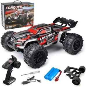 Epıcarma Ea-rtr525-rd Conquer 1/16 4wd 50km/h Uzaktan Kumandalı Hızlı Monster Truck - Siyah/kırmızı